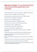 Memmler's Chapter 7 Exam 2024 QUESTIONS AND STAND ALONE QUESTIONS AND ANSWERS