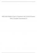 NSG 6020 WEEK 8 QUIZ –QUESTION AND 100% VERIFIED CORRECT  ANSWERS GUARANTEED A+