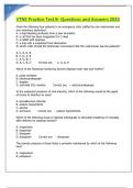 VTNE Practice Test B Questions and Answers 2024.