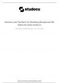 BEST TEST BANK for Marketing Management 6th Edition by Dawn Iacobucci ISBN 9780357635209. Complete Chapters 1-17