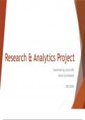 Research & Analytics Project samenvatting 