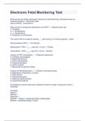 Electronic Fetal Monitoring Test