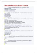 Dental Radiography&colon; Exam 2 Review