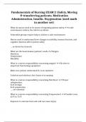 Fundamentals of Nursing EXAM 2 &lpar;Safety&comma; Moving & transferring patients&comma; Medication Administration&comma; Insulin&comma; Oxygenation &lpar;med math in another set&rpar;