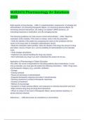 NUR2474 Pharmacology A&plus; Solutions 2024