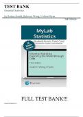 Test Bank For Essential Statistics 3rd Edition by Robert Gould, Rebecca Wong, Colleen Ryan||ISBN NO:10,0136570550||ISBN NO:13,978-0136570554||All Chapters||Complete Guide A+