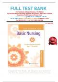 FULL TEST BANK For Textbook of Basic Nursing 11th Edition by Caroline Bunker Rosdahl RN BSN MA (Author) With 100% Verified Questions And Answers (Answer key).