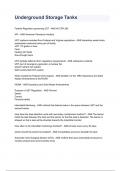Underground Storage Tanks Exam 2024 Questions & Answers &lpar;A&plus; Graded 100&percnt; Verified&rpar;