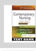 BEST REVIEW TEST BANK FOR Cherry and Jacob: Contemporary Nursing: Issues, Trends, and Management, 8th Edition 2024/2025 