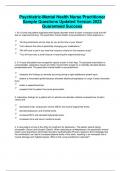 Psychiatric-Mental Health Nurse Practitioner Sample Questions Updated Version 2023 Guaranteed Success