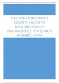 Solutions For CompTIA Security + Guide to Network Security Fundamentals, 7th Edition by Mark
