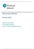 Pearson Edexcel GCSE In Geography B (1GB0) Paper 01: Global Geographical Issues