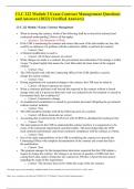 CLC 222 Module 3 Exam Contract Management Questions and Answers &lpar;2022&rpar; &lpar;Verified Answers&rpar;