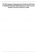 ATI RN Capstone Comprehensive Predictor 2019 Form C &lpar;Updated 2024&rpar; With NGN Questions & 100&percnt; Correct Answers&sol;Top Score Exam&sol;A&plus; Grade