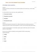 NR 443 RN COMMUNITY HEALTH NURSING EXAM 1 QUESTIONS WITH 100% CORRECT ANSWERS