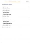 NR 443 RN COMMUNITY HEALTH NURSING FINAL EXAM  QUESTIONS WITH 100% CORRECT ANSWERS