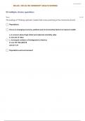 NR 443 RN COMMUNITY HEALTH NURSING  TEST  QUESTIONS WITH 100% CORRECT ANSWERS