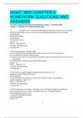 MGMT 3850 CHAPTER 8  HOMEWORK QUESTIONS AND ANSWERS 