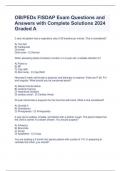 OB/PEDs FISDAP Exam Questions and Answers with Complete Solutions 2024 Graded A
