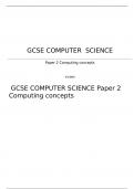 AQA    GCSE COMPUTER SCIENCE Paper 2 Computing concepts June 2023