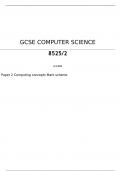AQA      GCSE COMPUTER SCIENCE 8525/2 Paper 2 Computing concepts Mark scheme June 2023