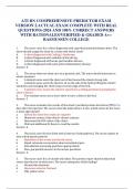 ATI RN COMPREHENSIVE PREDICTOR EXAM VERSION 2.ACTUAL EXAM COMPLETE WITH REAL QUESTIONS-2024 AND 100% CORRECT ANSWERS WITH RATIONALES/VERIFIED & GRADED A+:-RASMUSSEN COLLEGE