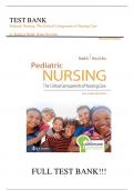 Test Bank For Davis Advantage for Pediatric Nursing: The Critical Components of Nursing Care Second Edition by Kathryn Rudd, Diane Kocisko||ISBN NO:10,0803666535||ISBN NO:13,978-0803666535||All Chapters||Complete Guide A+