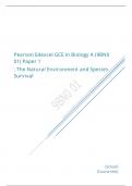 Pearson Edexcel A Level Biology A Paper 2 salters nuffield  June 2023 Final mark scheme