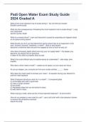  Padi Open Water Exam Study Guide 2024 Graded A