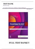 Test Bank For Pharmacology 10th Edition by Linda E. McCuistion, Kathleen Vuljoin DiMaggio||ISBN NO:10,0323642470||ISBN NO:13,978-0323642477||All Chapters||Complete Guide A+ 