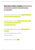 WGU D115 UNIT 3 EXAM &lpar;QUESTION & ANSWERS&rpar;&vert;LATEST UPDATE 2024&vert; A&plus;GRADED