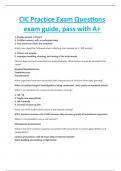 CIC Practice Exam Questions exam guide 2024