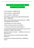 Geriatrics Study Guide With Complete Solution