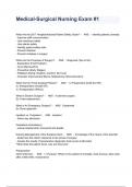 Medical-Surgical Nursing Exam &num;1 Questions And Answers 