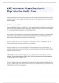 6552 Advanced Nurse Practice in Reproductive Health Care exam 2024 with 100&percnt; correct answers