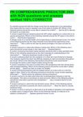 PN COMPREHENSIVE PREDICTOR 2023 with NGN questions and answers verified 100&percnt; CORRECT&excl;&excl;&excl;