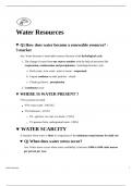 class notes on water resources