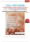 FULL TEST BANK For Clinical Nursing Skills and Techniques 1th Edition by Anne Griffin Perry, Patricia A. Potter Chapter 1-43 Complete Guide Latest Update 2024. 