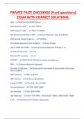 PRIVATE PILOT CHECKRIDE &lpar;Hard questions&rpar; EXAM WITH CORRECT SOLUTIONS&period;
