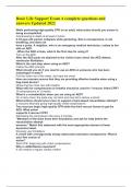 Basic Life Support Exam A complete questions and answers Updated 2022