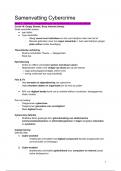 Cybercrime Samenvatting &lpar;college&plus;wg&plus;literatuur&rpar;
