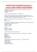 PRIVATE PILOT CHECKRIDE &lpar;questions &plus;  answers&rpar; 100&percnt; CORRECT AND VERIFIED&period;