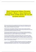 Basic Professional Military Education (Enlisted) - Block 2 - Navy History and Heritage (NWC-EPME-BASIC-B2-V5) with complete solutions.