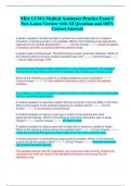 NHA CCMA Medical Assistance Practice Exam C New Latest Version with All Questions and 100&percnt; Correct Answers