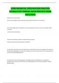 CCRN NEONATAL CERTIFICATION PRACTICE EXAM&lpar;LATEST ANNUAL AACN PRACTICE EXAM 2022&sol;2023&rpar;