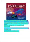 TEST BANK FOR RUBIN’S PATHOLOGY CLINICOPATHOLOGIC FOUNDATIONS OF MEDICINE 7TH EDITION ( WITH ANSWER KEY) WITH ALL CHAPTERS 100% COMPLETE