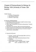 Chapter-8 Photosynthesis for Biology 2e Biology 1404 University of Texas- San Antonio 