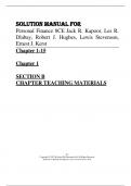 Solution Manual for Personal Finance 8th Canadian Edition by Jack R. Kapoor, Les R. Dlabay, Robert J. Hughes, Lewis Stevenson, Ernest J. Kerst