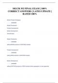 MGCR 352 FINAL EXAM &vert; 100&percnt;  CORRECT ANSWERS &vert; LATES UPDATE &vert;  RATED 100&percnt;