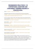 Progression&colon; Field Tech II - III Conventional Questions And 100&percnt;Correct Answers Graded A&plus; Updated 2024&period;